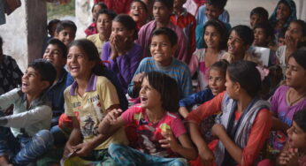 Story time in the village