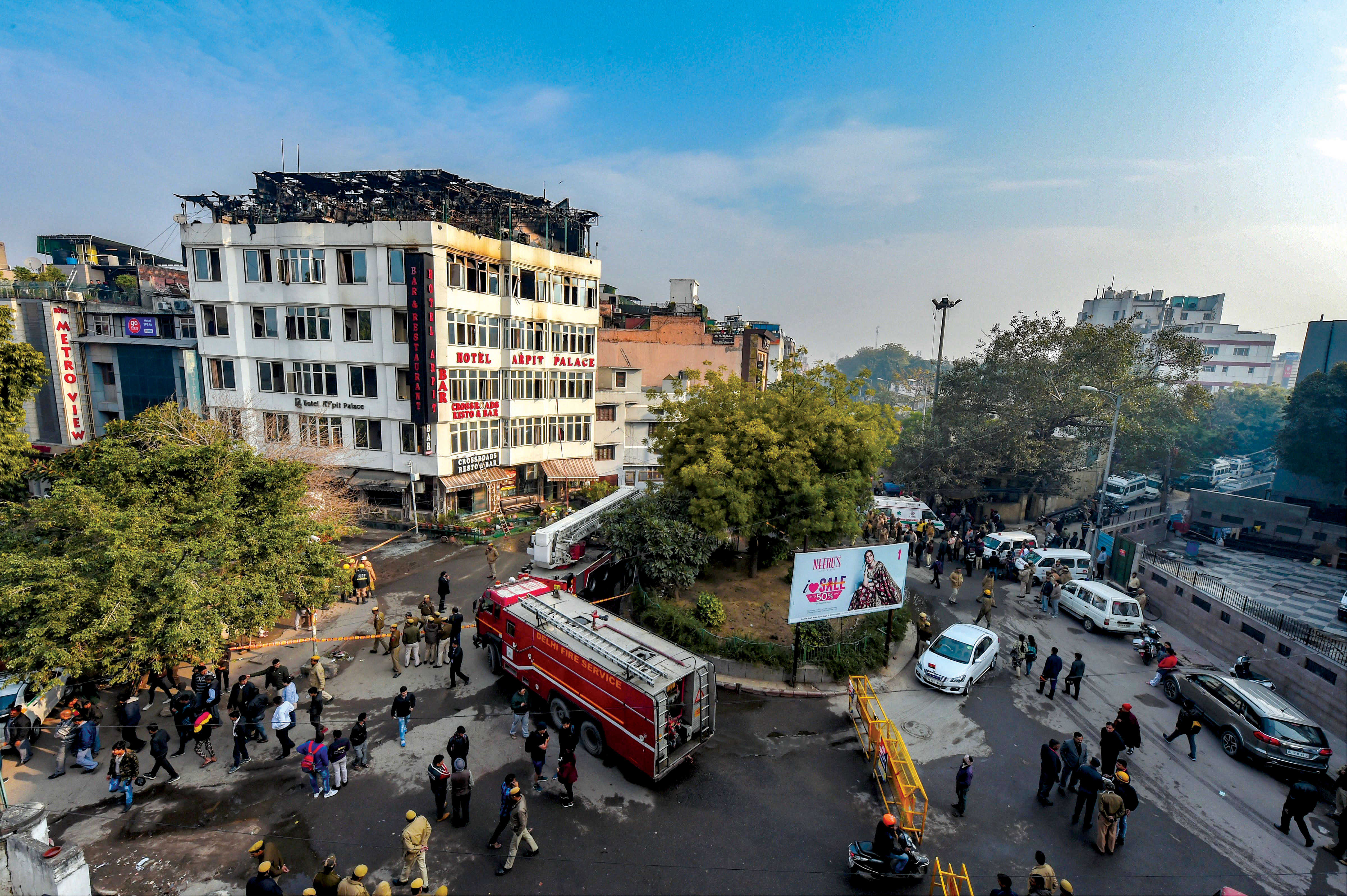 Delhi’s towering inferno