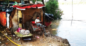 A river runs into their homes