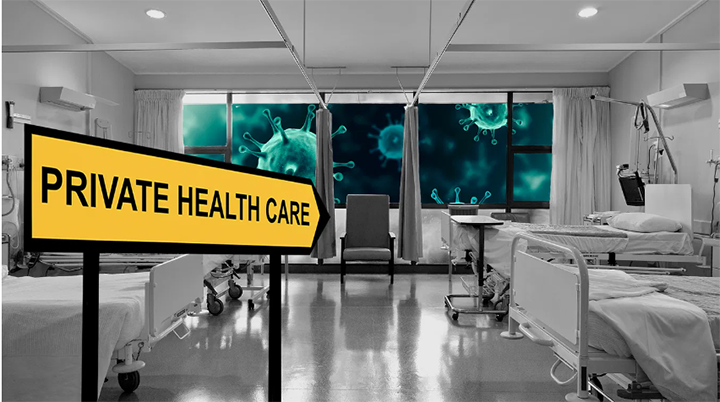 Private hospitals are pitching in, but hurting