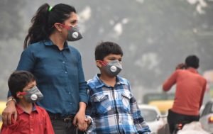 Delhi air pollution Asthama delhi family