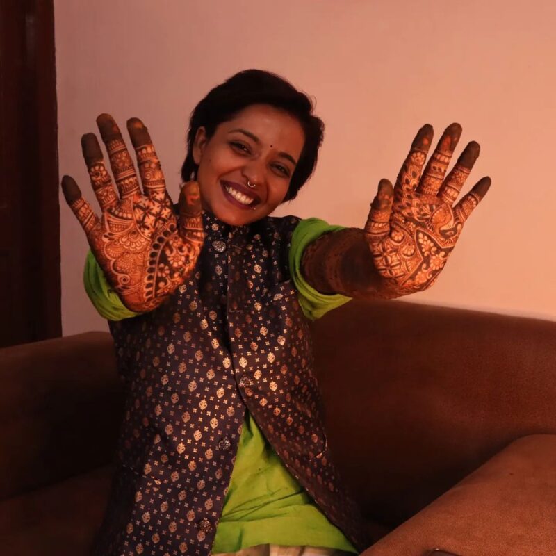 Bindu keeps a promise: Marries herself in a digitized event