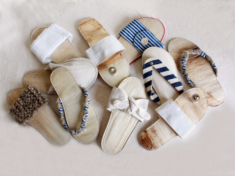 RECYCLE BINGE: Comfortable footwear made from palm trees