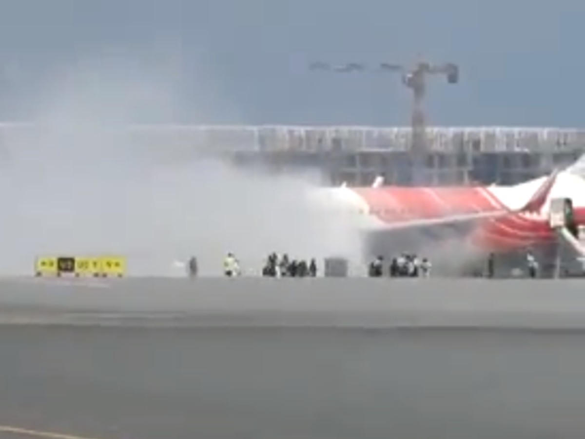 151 evacuated as Air India Express plane’s engine catches fire at Muscat airport
