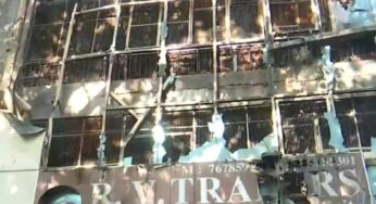 Part of building collapses as fire breaks out in Delhi’s Chandni Chowk