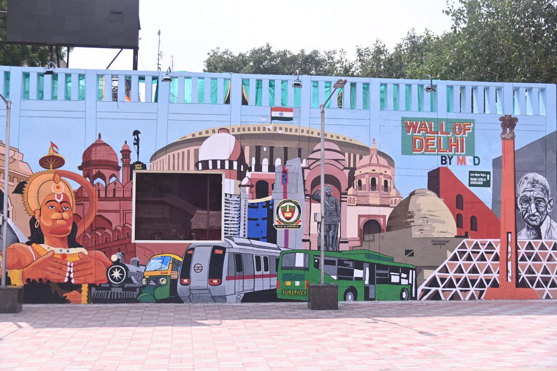 ‘Wall of Delhi’ mural unveiled at South Ex II as part of Azadi Ka Amrit Mahotsav campaign