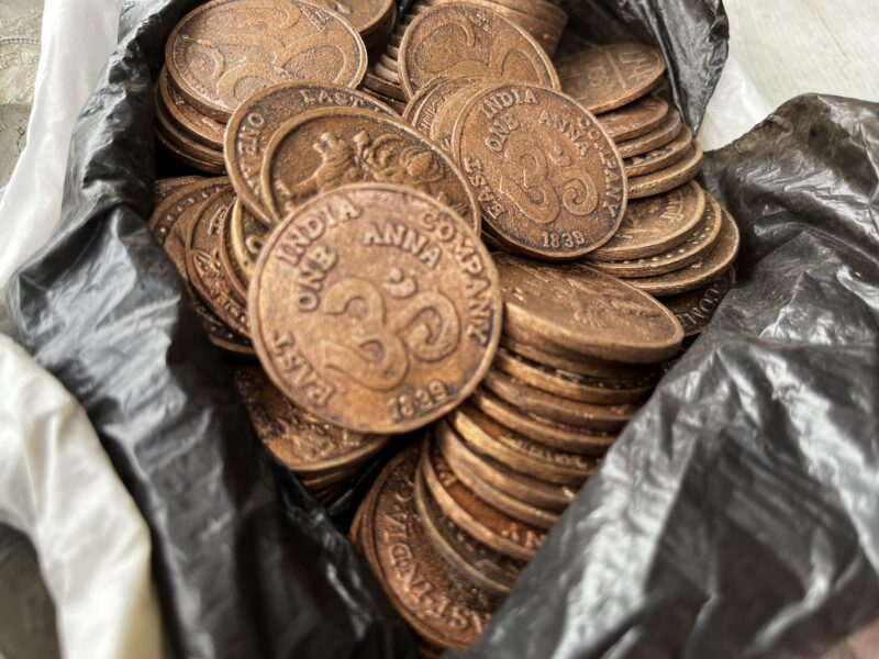 A treasure trove of antique coins
