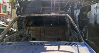 Fire in parked vehicles at Noida