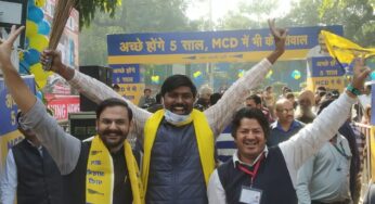 Lights, camera, celebration: AAP glows after victory in MCD polls