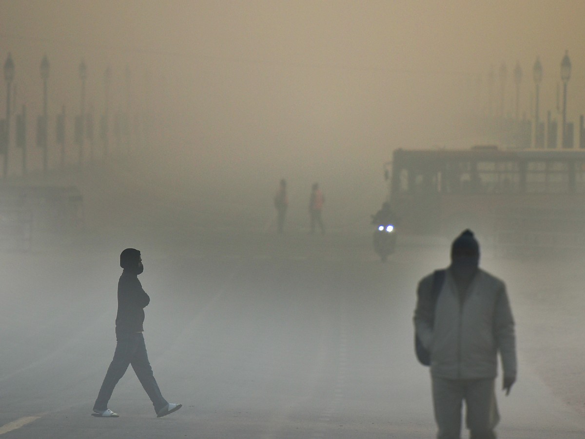 Delhi freezes as cold days hit, dense fog lowers visibility