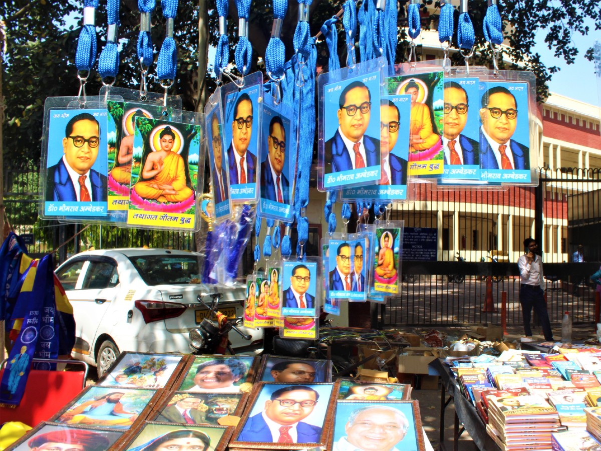 Ambedkar Jayanti: Parliament Street turns blue for Babasaheb