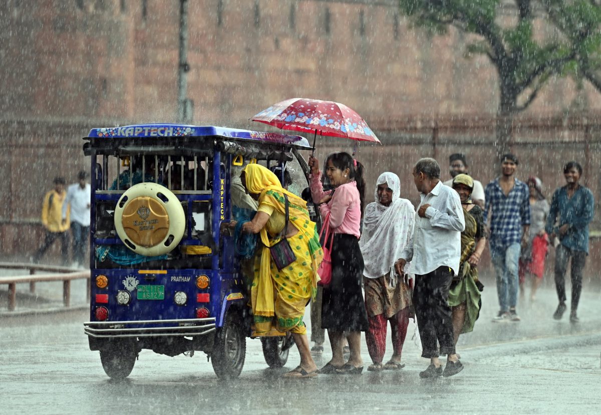 Delhi: Light rain in parts of national capital brings some respite from sultry weather