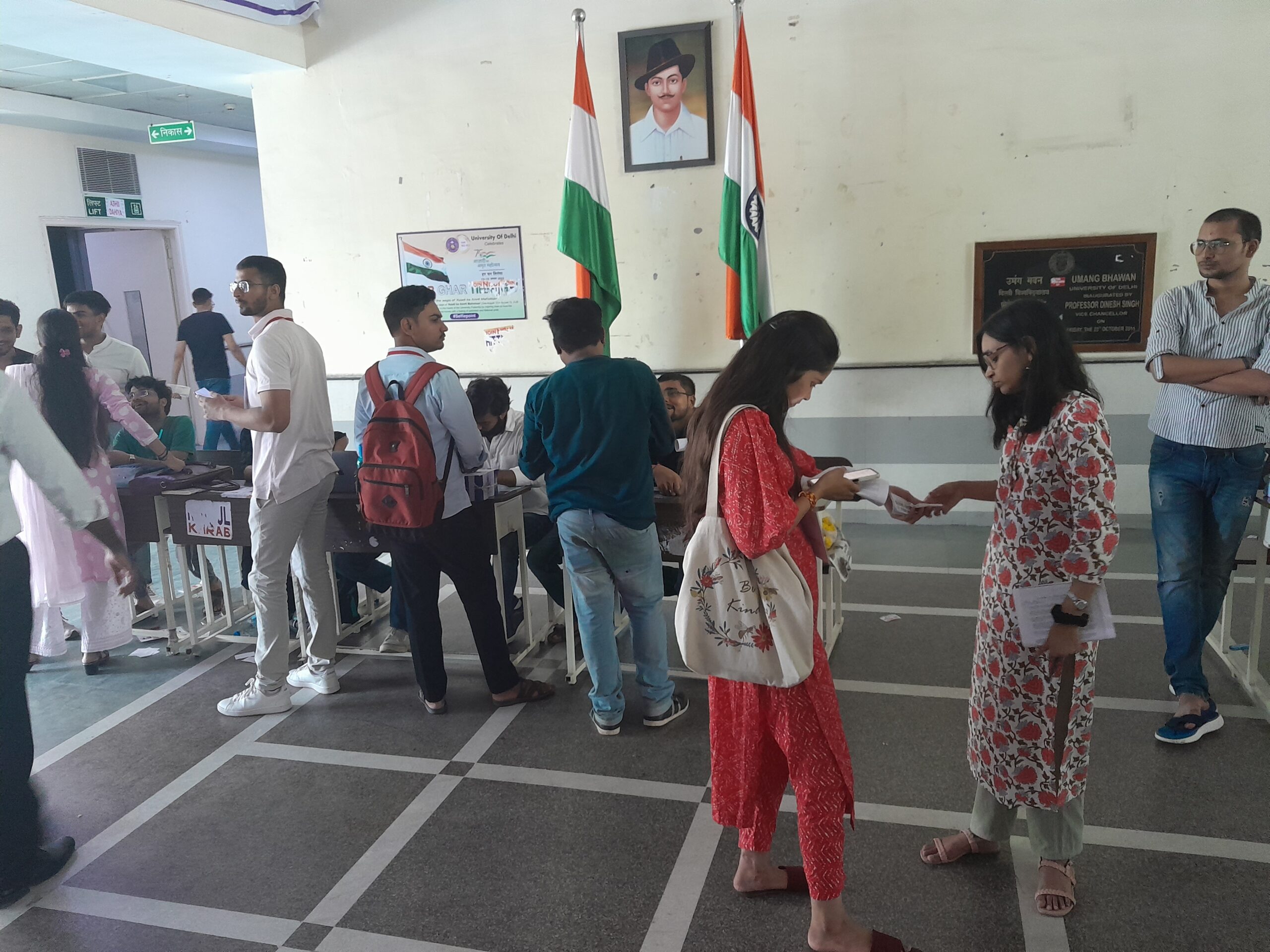 Voting for Delhi University Students’ Union polls begins