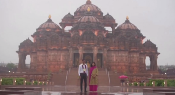 ‘Amazed, awed by its beauty’: British PM Sunak, wife visit Akshardham temple