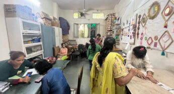 Showing visually impaired the light