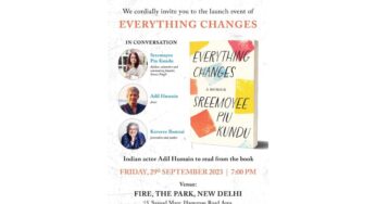 Book launch: Everything Changes, a memoir by Sreemoyee Piu Kundu