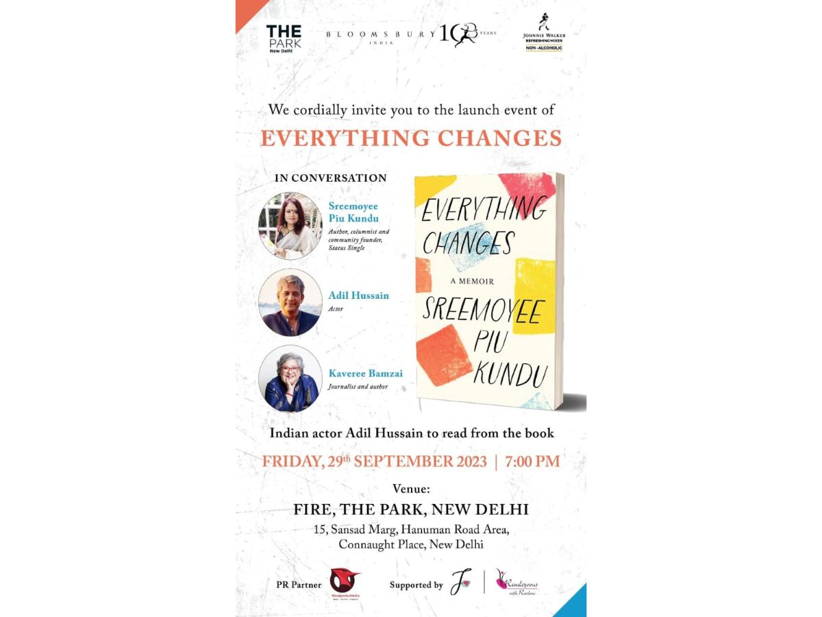 Book launch: Everything Changes, a memoir by Sreemoyee Piu Kundu