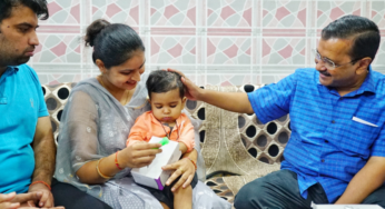 Delhi CM Kejriwal meets baby boy suffering from rare genetic disorder