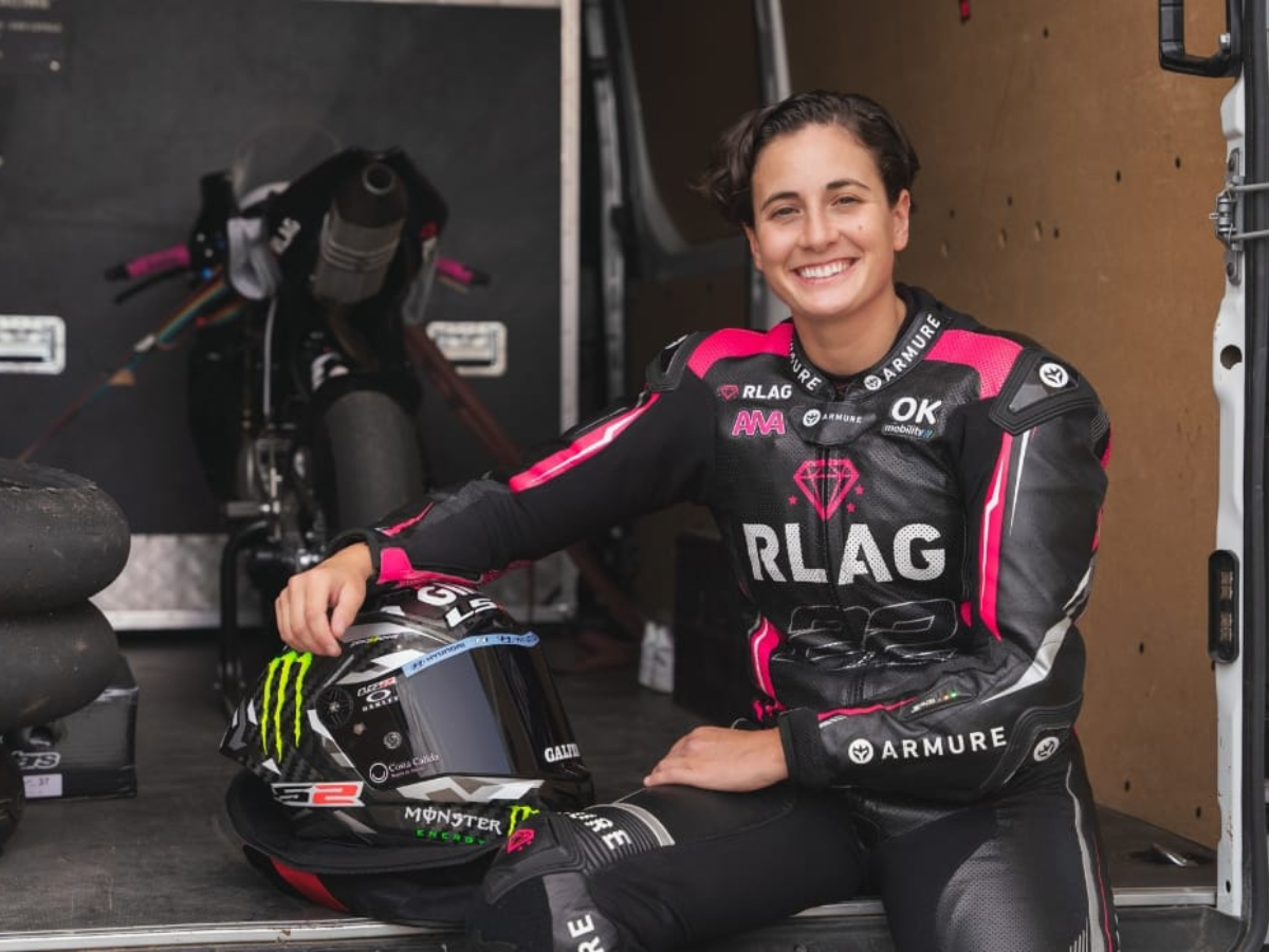 Lone woman biker stands out in Moto3