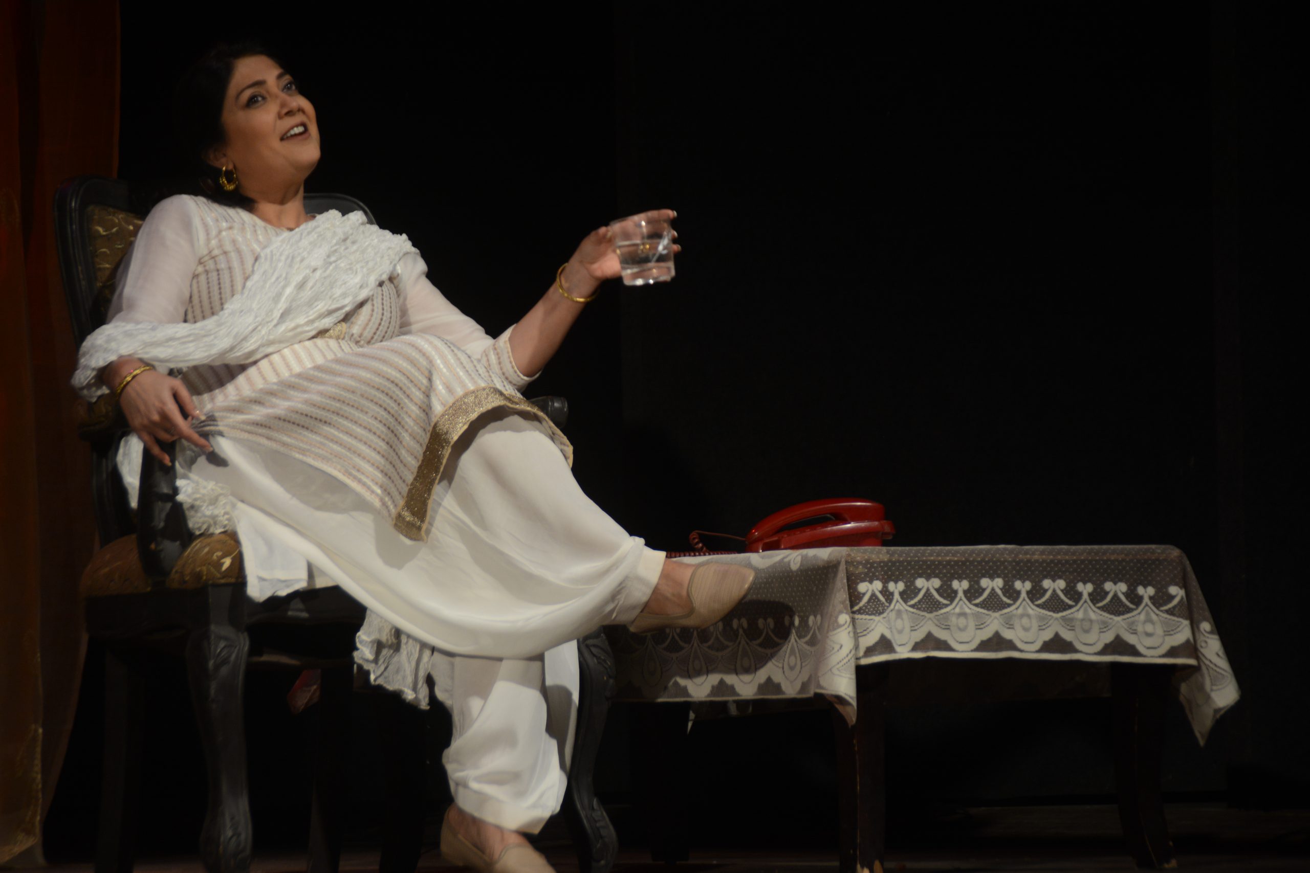 Film actress Lubna Salim’s play Gudamba at Shri Ram Centre