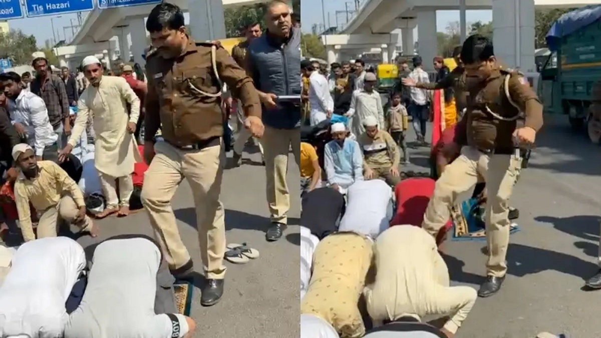 Delhi Police officer suspended for ‘kicking’ namazis in Inderlok