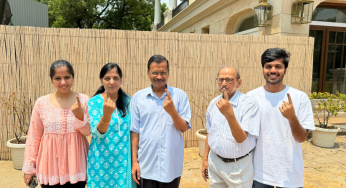 Delhi Lok Sabha elections 2024: CM Arvind Kejriwal and family cast their votes at Civil Lines polling booth