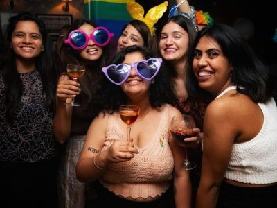 Scene from the vibrant Pride Month bash at Sidecar!