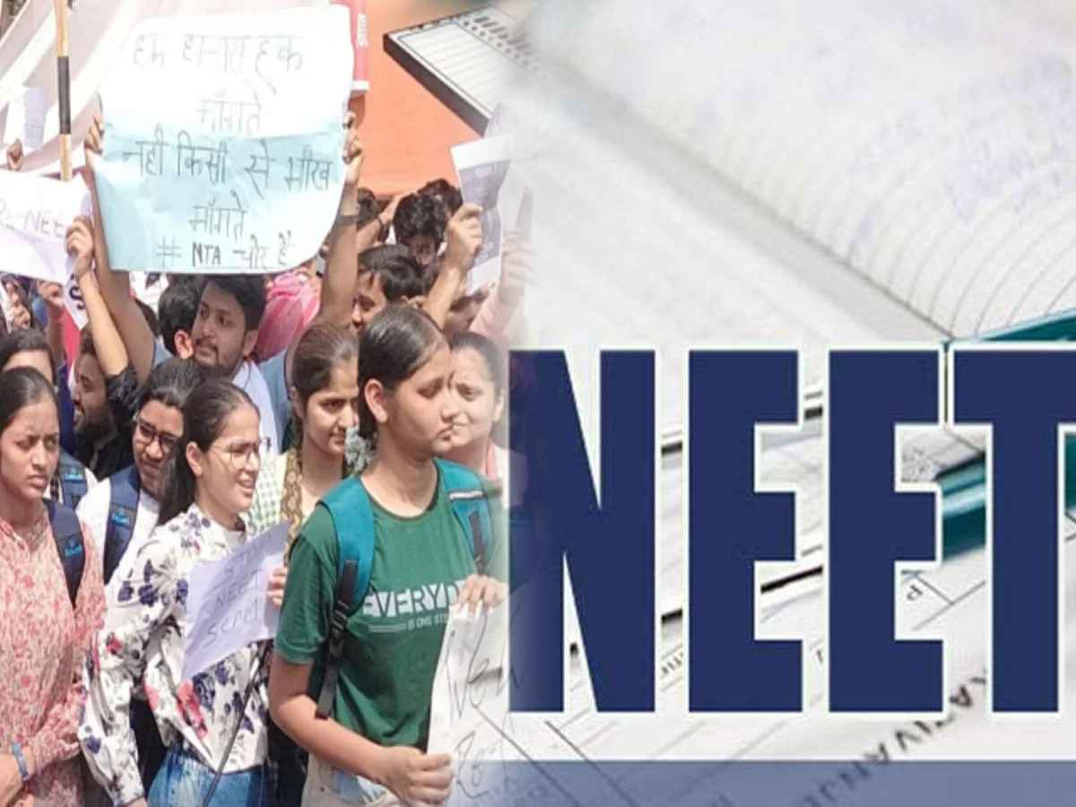 Delhi students protest against NEET-UG cancellation, paper leak