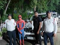 Delhi Police arrests Spiderman found riding on car bonnet