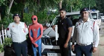 Delhi Police arrests Spiderman found riding on car bonnet