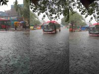 Delhi: Rain causes havoc, leads to waterlogging, traffic chaos