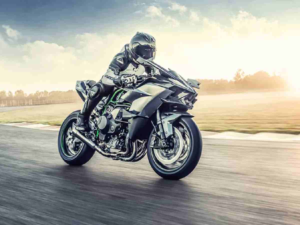 Kawasaki Ninja H2R - A track-only bike with a supercharged engine, it's one of the fastest and most powerful motorcycles available.