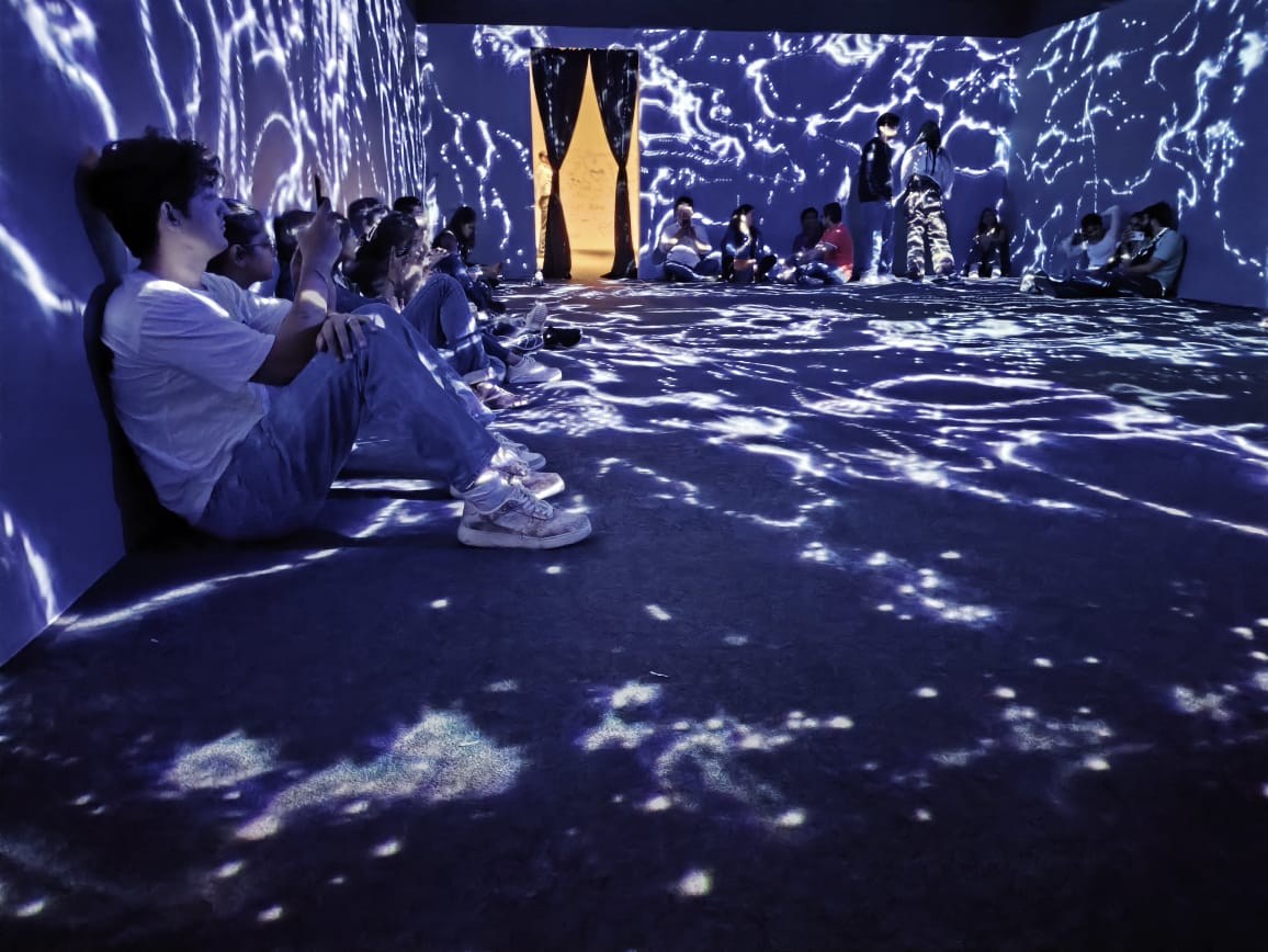 Visitors enjoy the immersive songline experience at KNMA