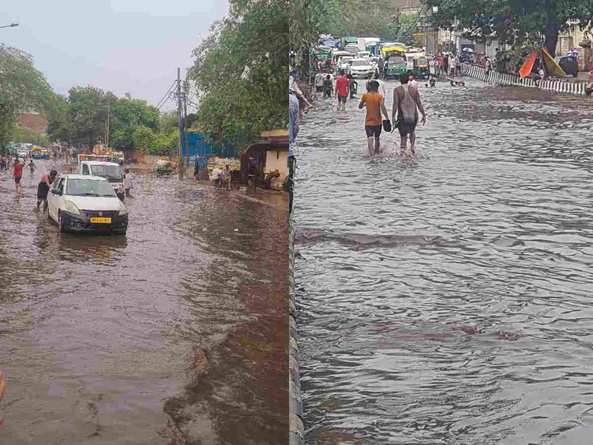 Rain lashes Delhi, waterlogging in many areas