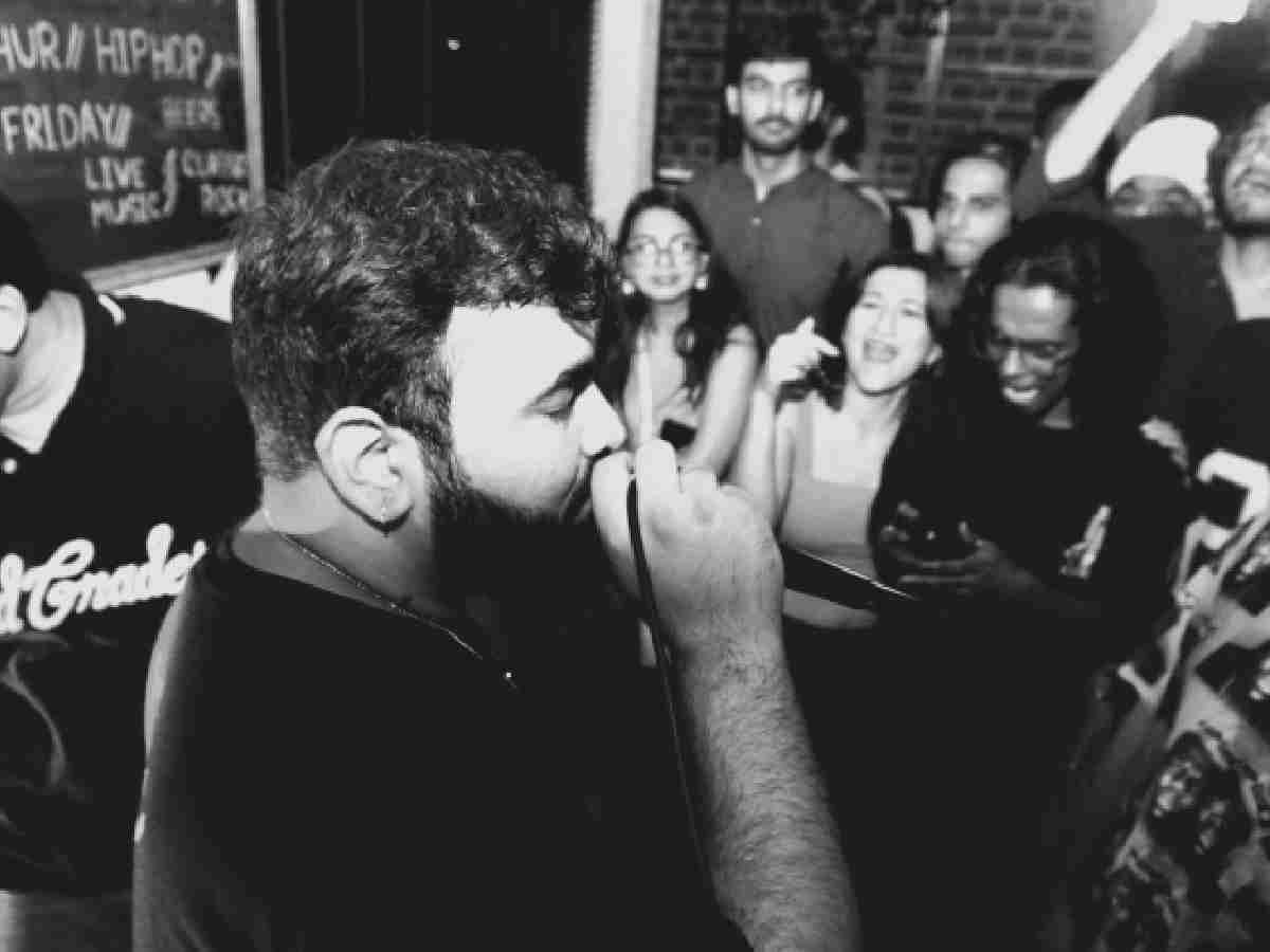 Delhi : Artist MC Amrit at the Fort City Brewing, Hauz Khas last year