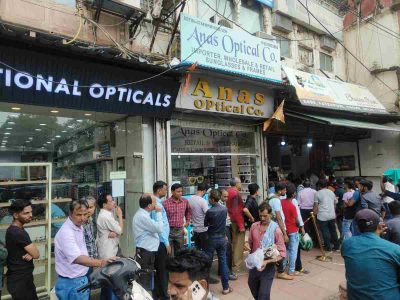 IN DEMAND A long queue outside the ‘Chaina Ram Sindhi Halwai’ in Chandni Chowk