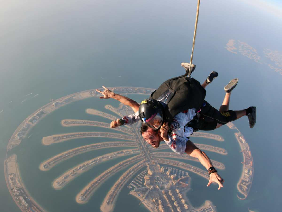 Skydiving: Jumping from an aircraft and free-falling before deploying your parachute. It offers an adrenaline rush and stunning aerial views.