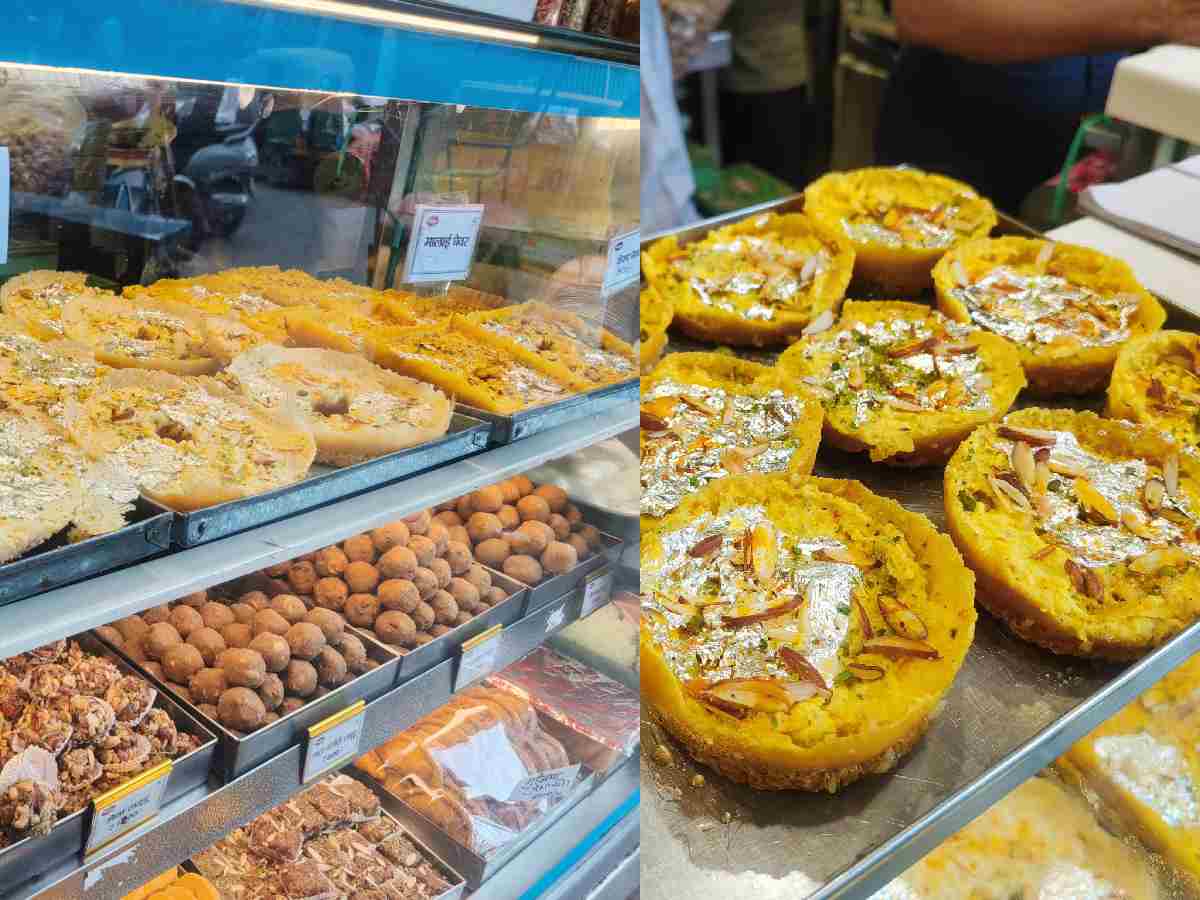 Delhi VARIETY: Different types of Ghevar at the Shyam Sweets near Nai Sarak in old Delhi