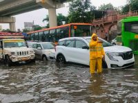 Delhi: Severe waterlogging, traffic jams across city after heavy rainfall