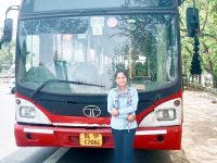 Delhi: Women bus drivers demand job security and fair wages