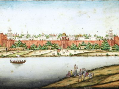 Painting by Ghulam Ali Khan showing a view of the Red Fort from the river Yamuna, where Dussehra was once celebrated PHOTO: WIKIMEDIA