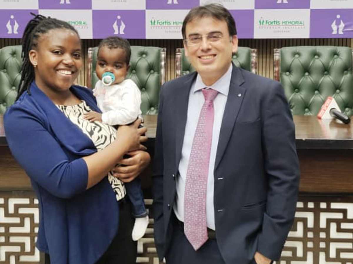 Kenyan infant’s life saved with India’s first half-matched bone marrow transplant at Gurugram’s Fortis Hospital