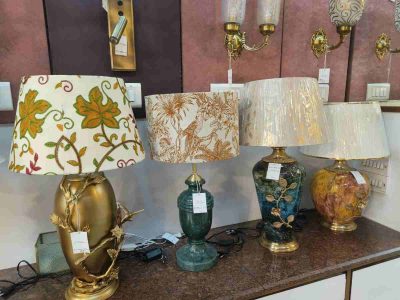 The shop is renowned for its embroidered decorative lights