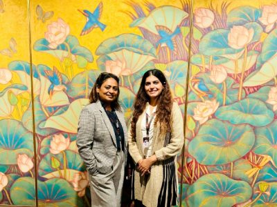 Dean AAFT Noida (Left) posing with her colleague