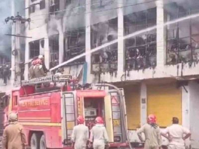 Man dies in fire at laptop battery repair shop in Delhi