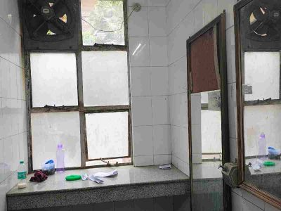 Broken glasses, dysfunctional soap dispensers are a common sight in washrooms