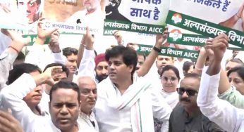 National Herald case: Congress workers protest outside AICC office against Centre, ED