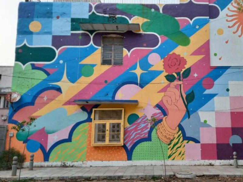 ‘The light fort’ at the Lodhi art district