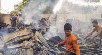 Gurugram: Massive blaze guts over 30 shanties in slum