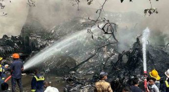 Tragic! London-bound A-I plane with 242 passengers crashes near Ahmedabad airport